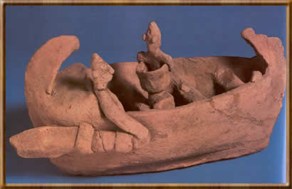 Глиняный кораблик из некрополя. Кипр
