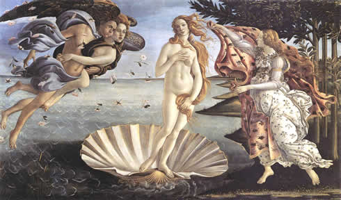Рождение Венеры. Сандро Ботичелли.1485 г.